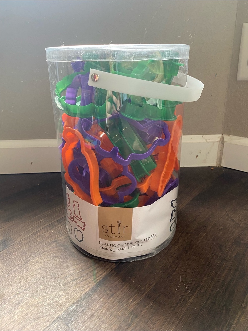 Stir Everyday Animal Cookie Cutter Set - Orange, Green, Purple